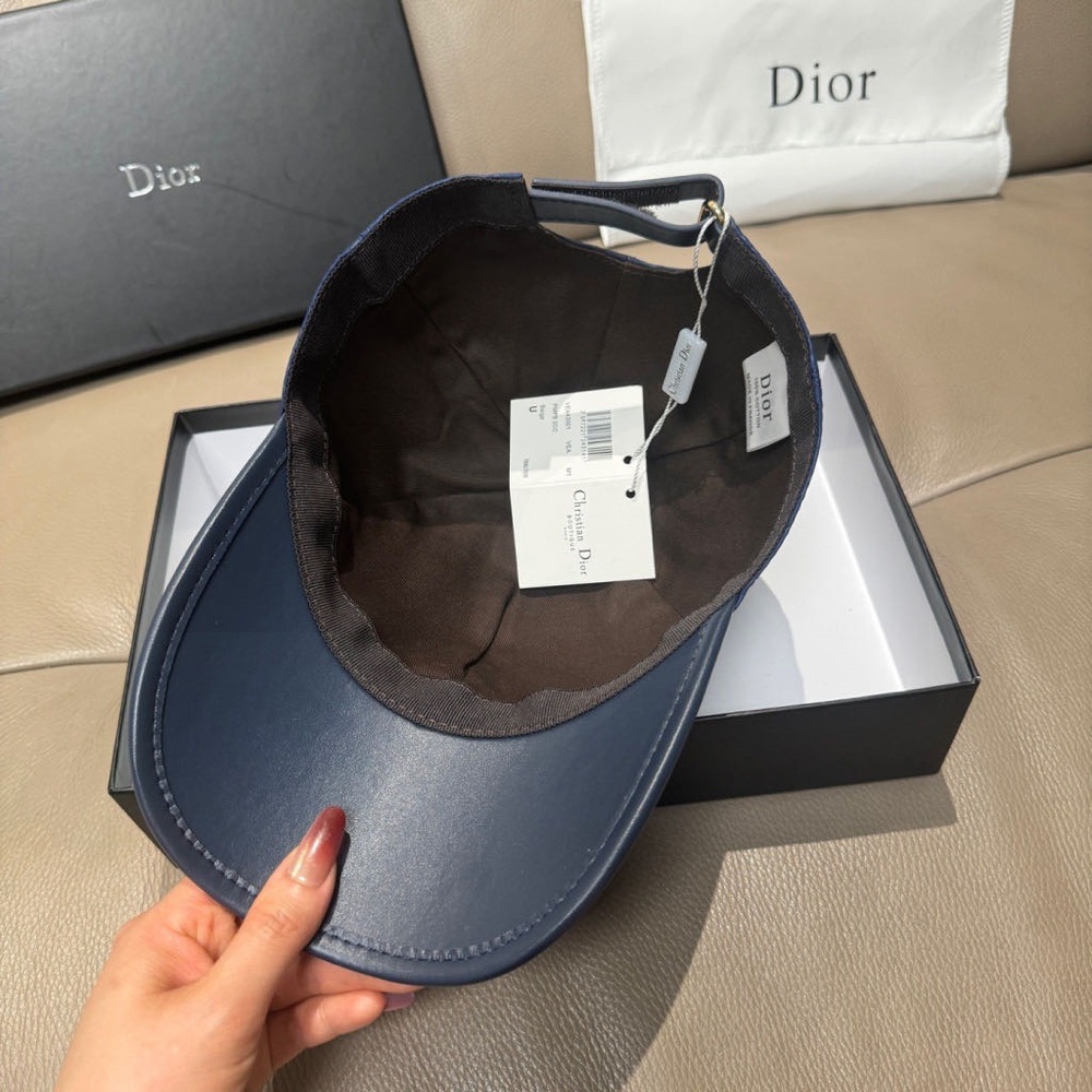 Dior Navy Monogram Baseball Cap - image 8